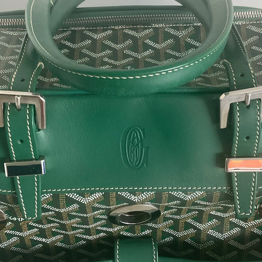$5340 Goyard Green Dog carrier  Bag - Picture 6 of 12